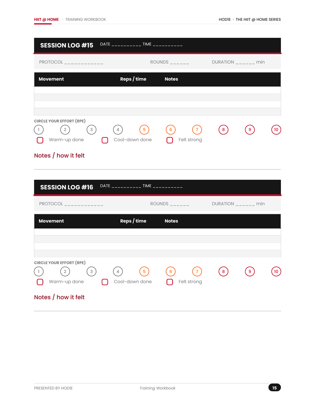 HIIT @ HOME - The Complete At-Home Conditioning System