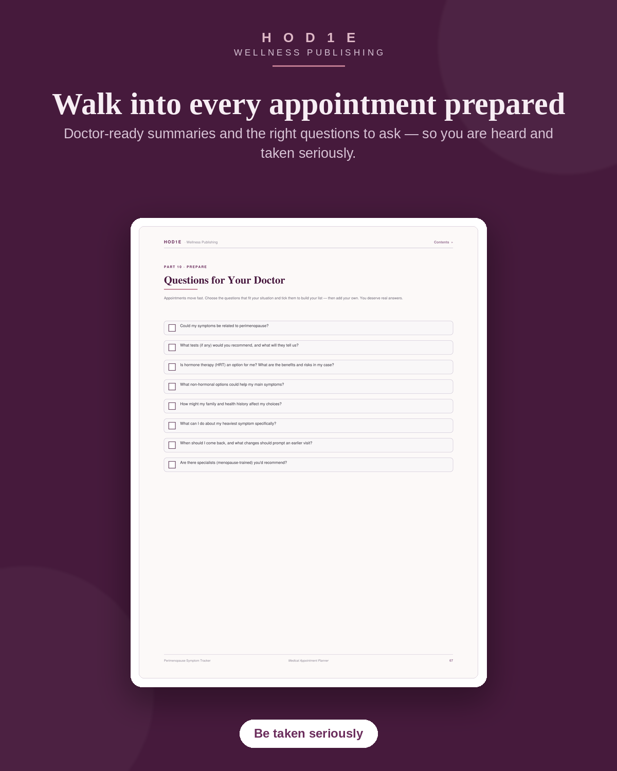Perimenopause Symptom Tracker